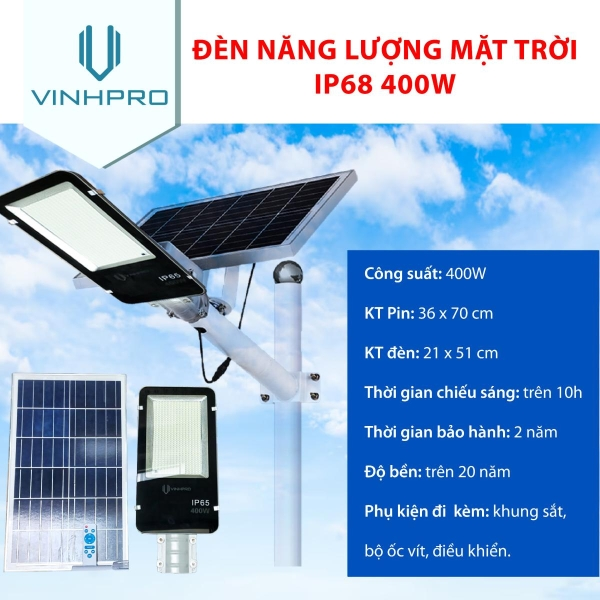 Đèn Năng Lượng Mặt Trời IP68 400W